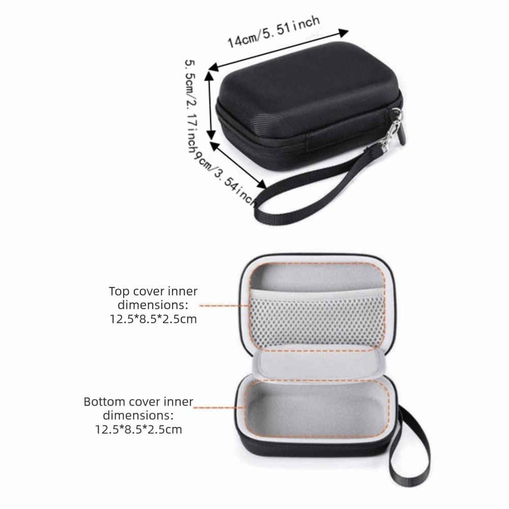Portable Blood Glucose Meter Case Hard Shell Insulin Pen Carrying Bag Home