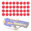 Lot de 100 PIÈCES Pack Universel EVA Doux Rond Balles Rechargeables pour Pistolet Jouet Rival (rouge)