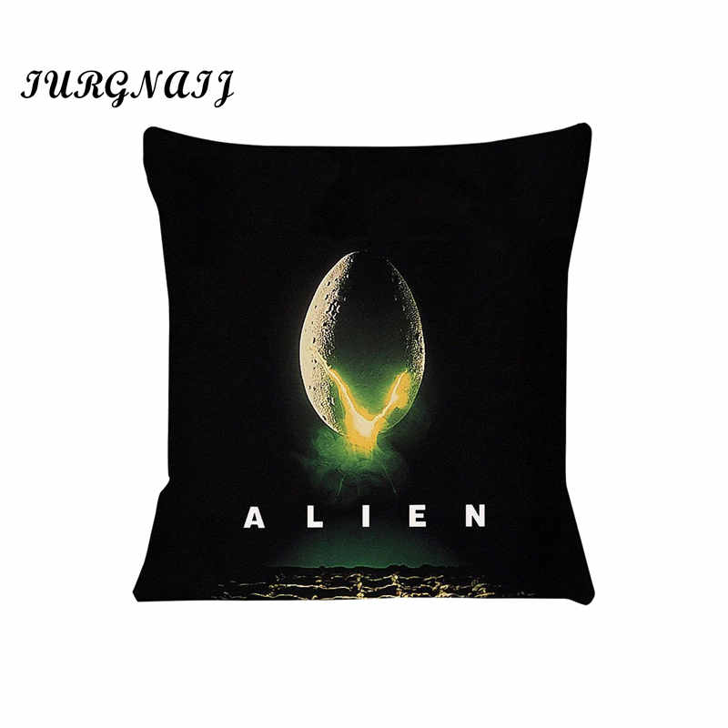 Horror Movie Alien Cushion Cover For Sofa Pillow Case Cover Seat Car Throw Pillowcase 45X45Cm For Home Decorative Sj-565