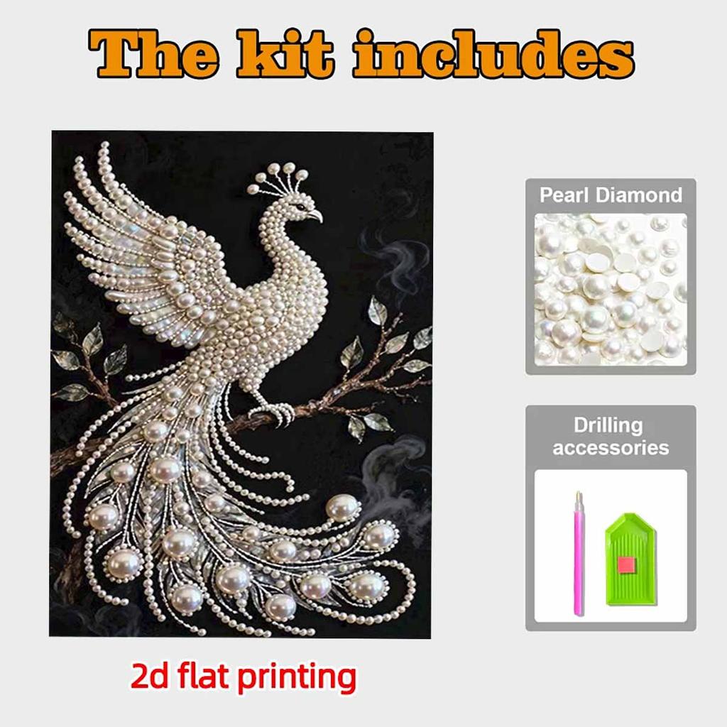 Gör-det-själv Fenix Diamantkonst Kit Utan Ram 30x40cm Ädelstenskonst Diamantmålning Kit för Vuxna/Nybörjare Presentidé Hemväggdekor