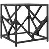 Coffee Table with Glass Top Transparent 40 x 40 x 41 cm Steel