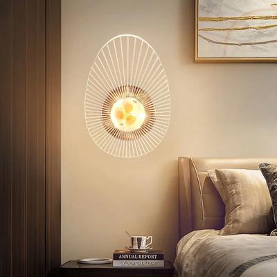 AC90-260V Indoor LED Wall Lamp Living Room Decoration Wall Light Home Lighting Fixture Loft Stair Light Round Aluminum