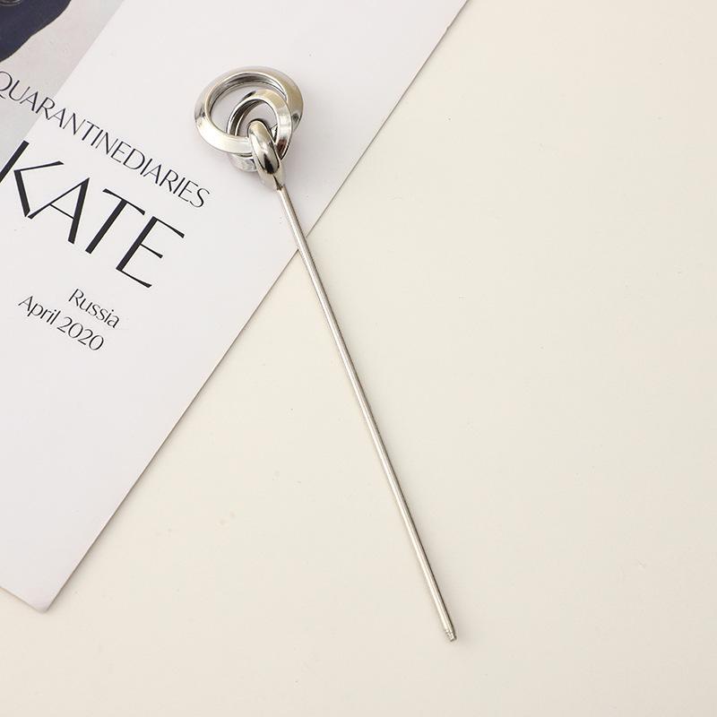 Simple And Versatile Pearl Hairpin, Hair Accessories, Niche Cold Hairpin, Modern One-Character Plain Hairpin.