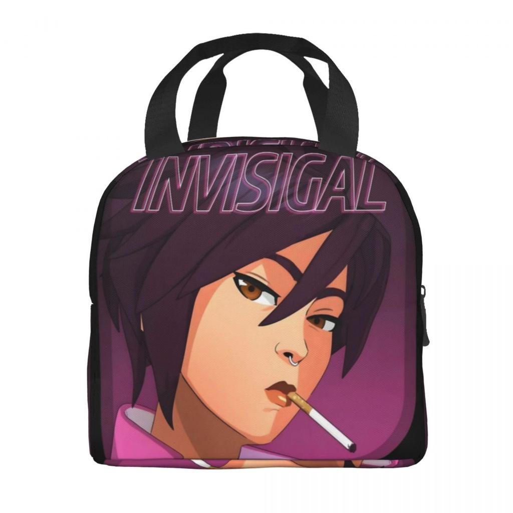Dispatch Game Invisigal Robert Robertson Insulated Lunch Bags Food Container Bags Portable Thermal Cooler Bento Box For Work