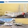 Galvanized Golf Trailer Flatbed for Transporting and Exporting Excavators