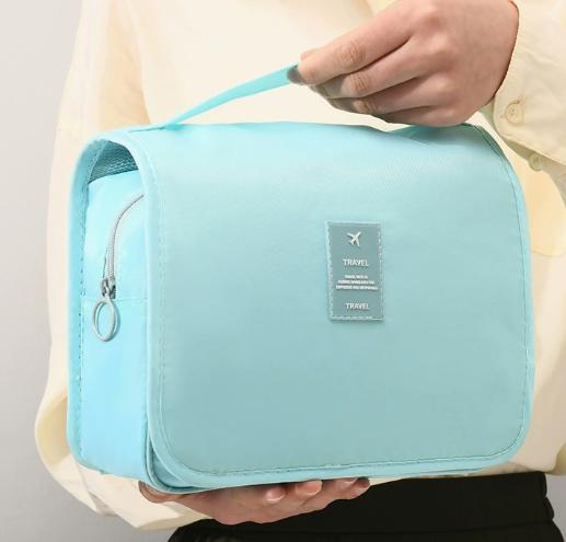 1PC Oxford Fabric White Diagonal Storage Bag, Foldable Hanging Makeup Bag, Travel Toiletry Bag