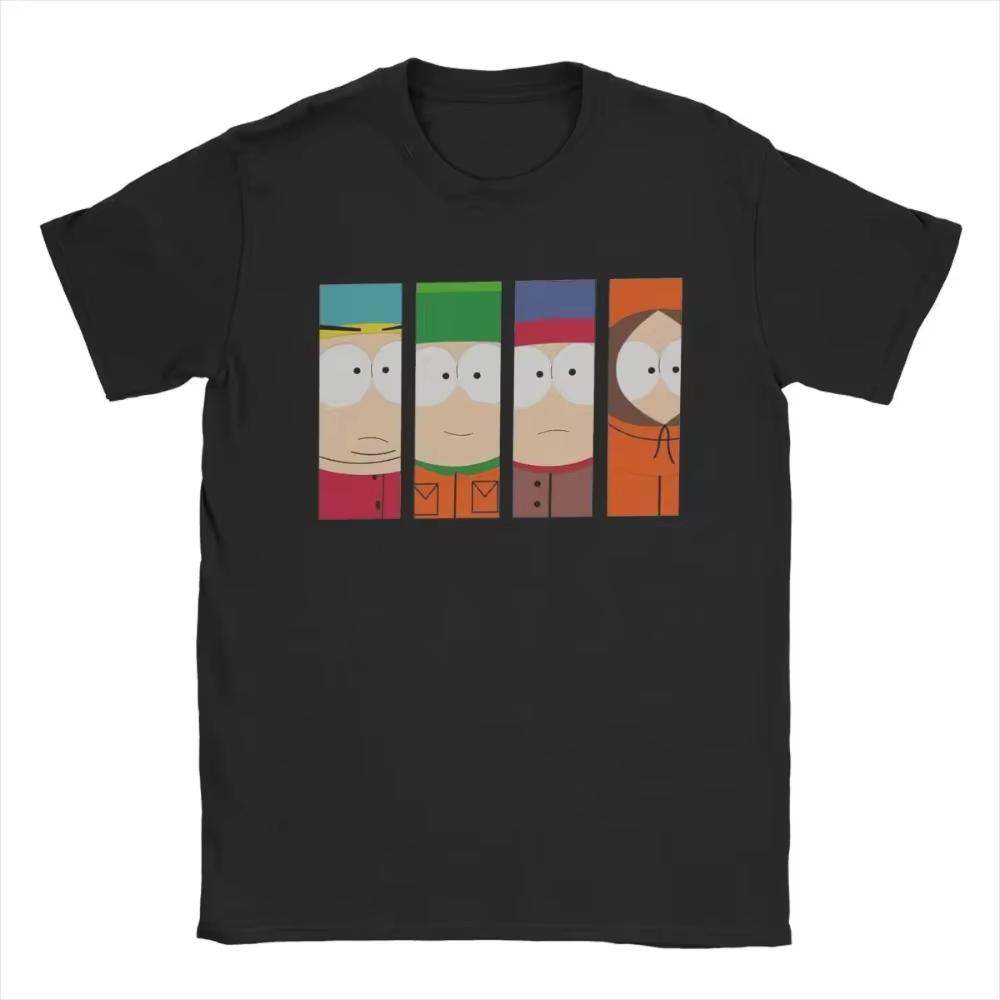 

Souths Parks CartUnisex Screw You Guys Comic cottonHot sale Unisex Tshirt Summer New Fashion Oversized neck Unisex Tshirt S