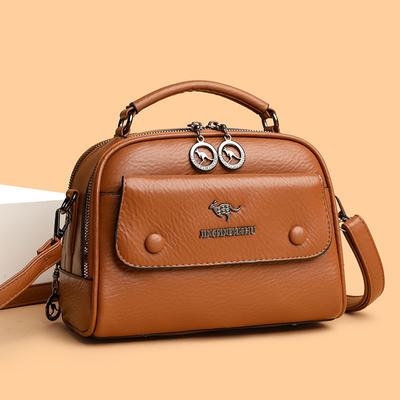 Small Square Bag Women's Bag High-grade Texture Soft Leather Large Capacity Single Shoulder Crossbody Bag