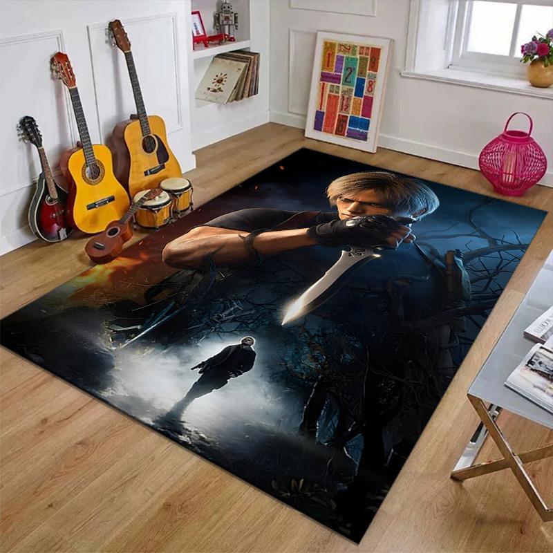 Resident Evil Printed Area Rug Carpet for Bedroom Living Room Home Decor Rugs Mat Non Slip Mat Rug for Bedside