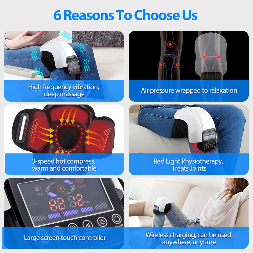 LED Shoulder Screen and Knee Massager, Transportable Elbow Joint Vibration Massager, Knee Massager, Relaxing Knee Protection Device