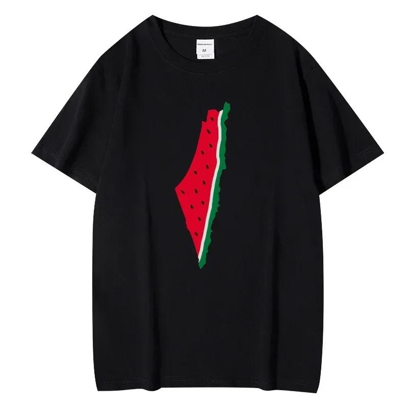 

Fashion Watermelon Map Harajuku Print T-shirt Women Short Sleeve T Shirt Trending Sirena Tees Streetwear Women Clothes 2XL