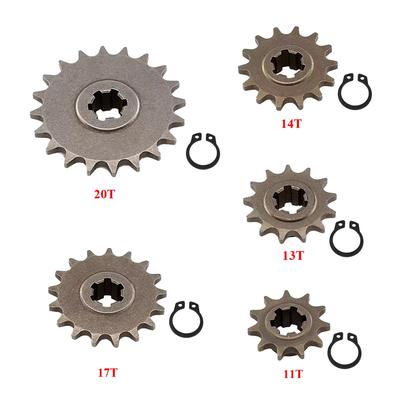 Front Gear Box Sprocket T8F 11T 13T 17T 20T Pinion Sprocket Chain Cog Metal For 47cc 49cc Minimoto ATV Mini Bike Moped Scooter