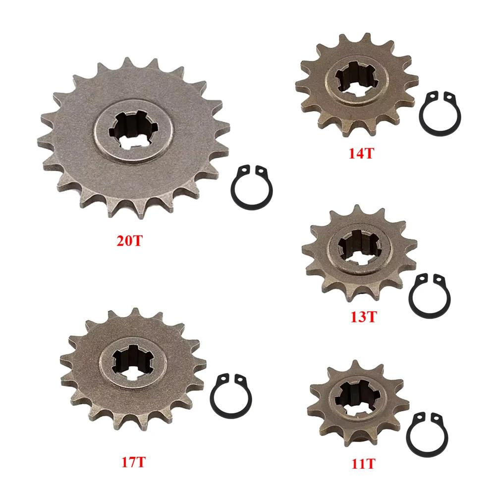 Pinion Angrenaj Cutie de Viteze Față T8F 11T 13T 17T 20T Pinion Pinion Roată Dințată Lanț Metal Pentru 47cc 49cc Minimoto ATV Bicicletă Mini Moped Scuter