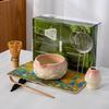 4-8pcs Cherry Blossom gradient pink Matcha Bowl with Matcha Whisk Set Japanese Tea Set Includes Matcha Bowl with Spout