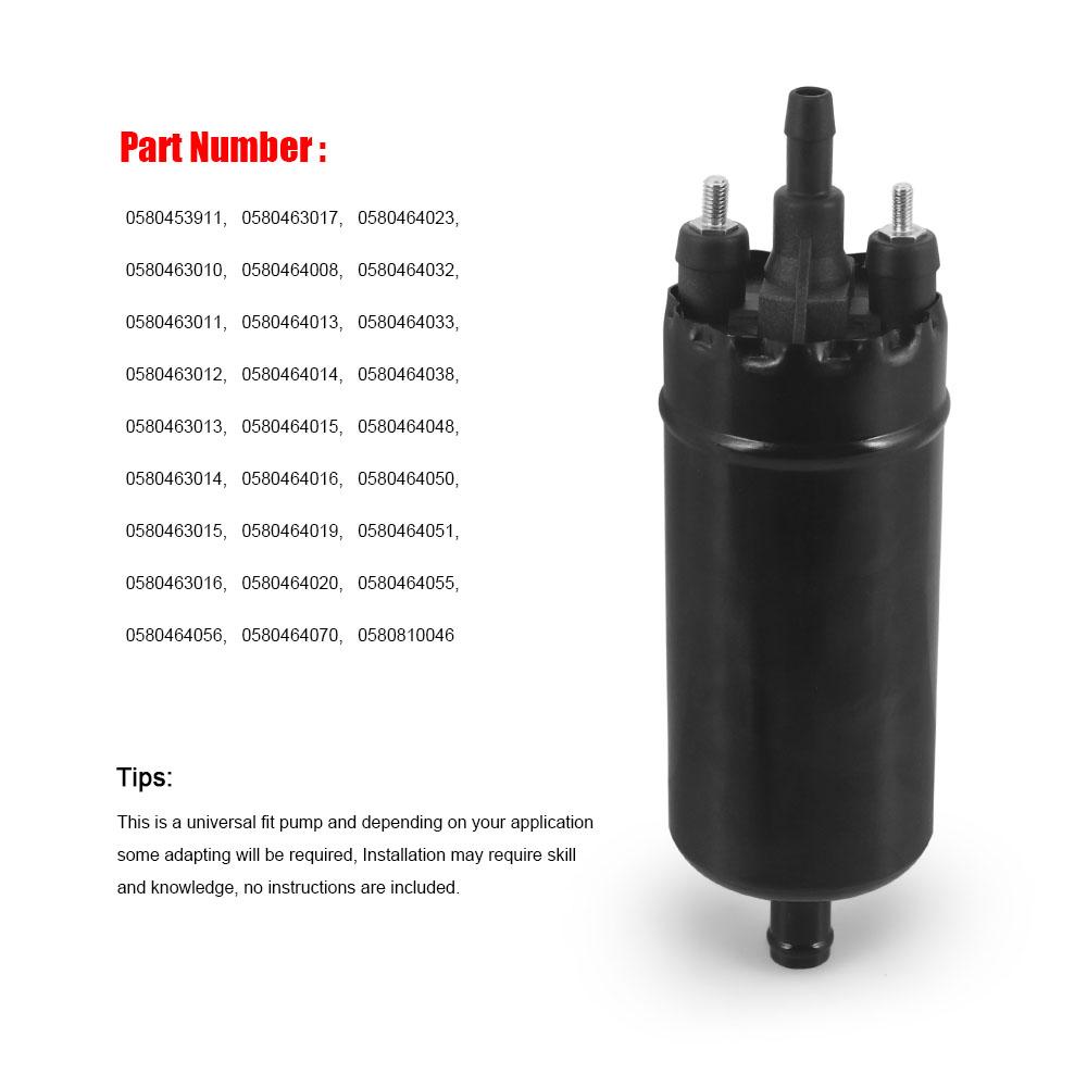 12V Inline High Pressure Fuel Pump Replacement 0580464070 0580453911 Electric External Fuel Pump For Alfa Romeo For PEUGEOT