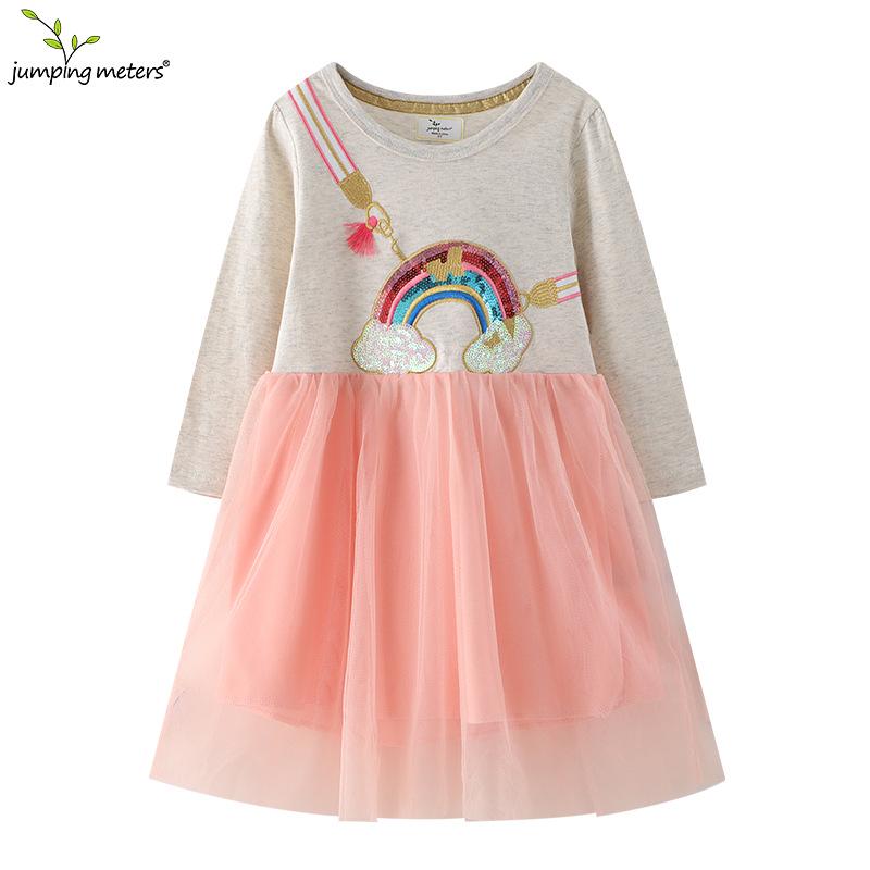 Girls' Spring Long-Sleeve Stylish Dress