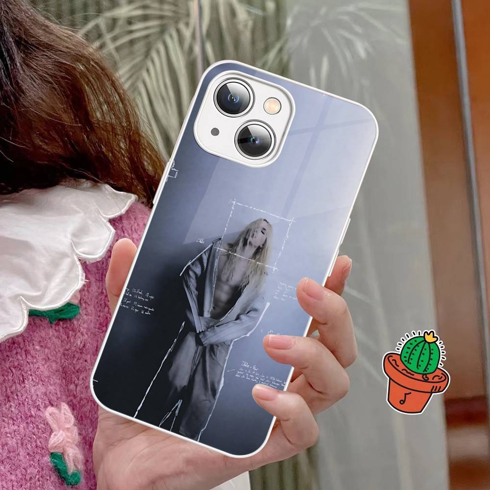 Singer 2hollis Albums Tempered Glass For Iphone 14 13 12 11 Pro Mini XS MAX 14Plus X XS XR Cover