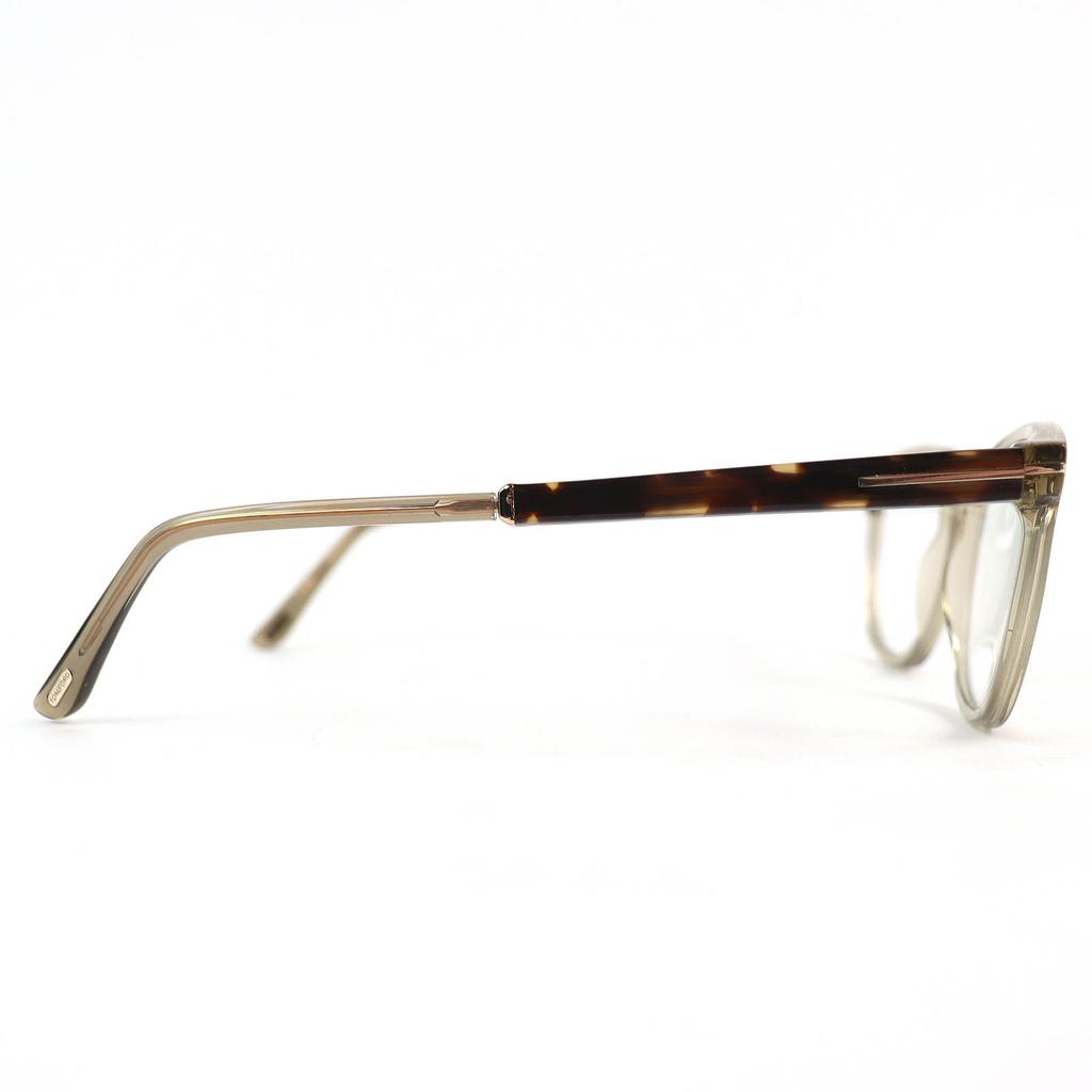 Great TOM FORD Glasses Tortoiseshell Pattern Wellington Clearbrown mens TF5890-B Used