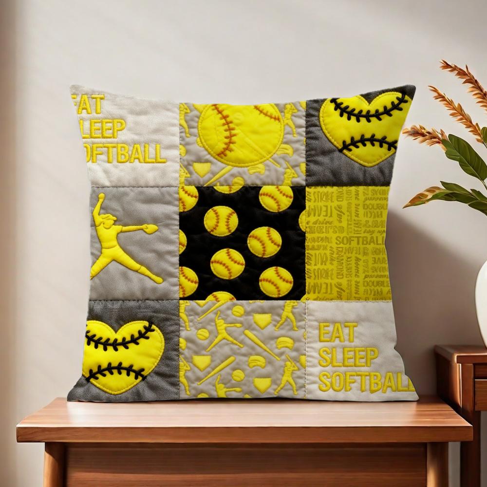 Softball Ppatternedd Bed Cushion Cover For Pillow Printing Sofa Decoration Home Car Room Coffee Shop Office Nordic Simplicity