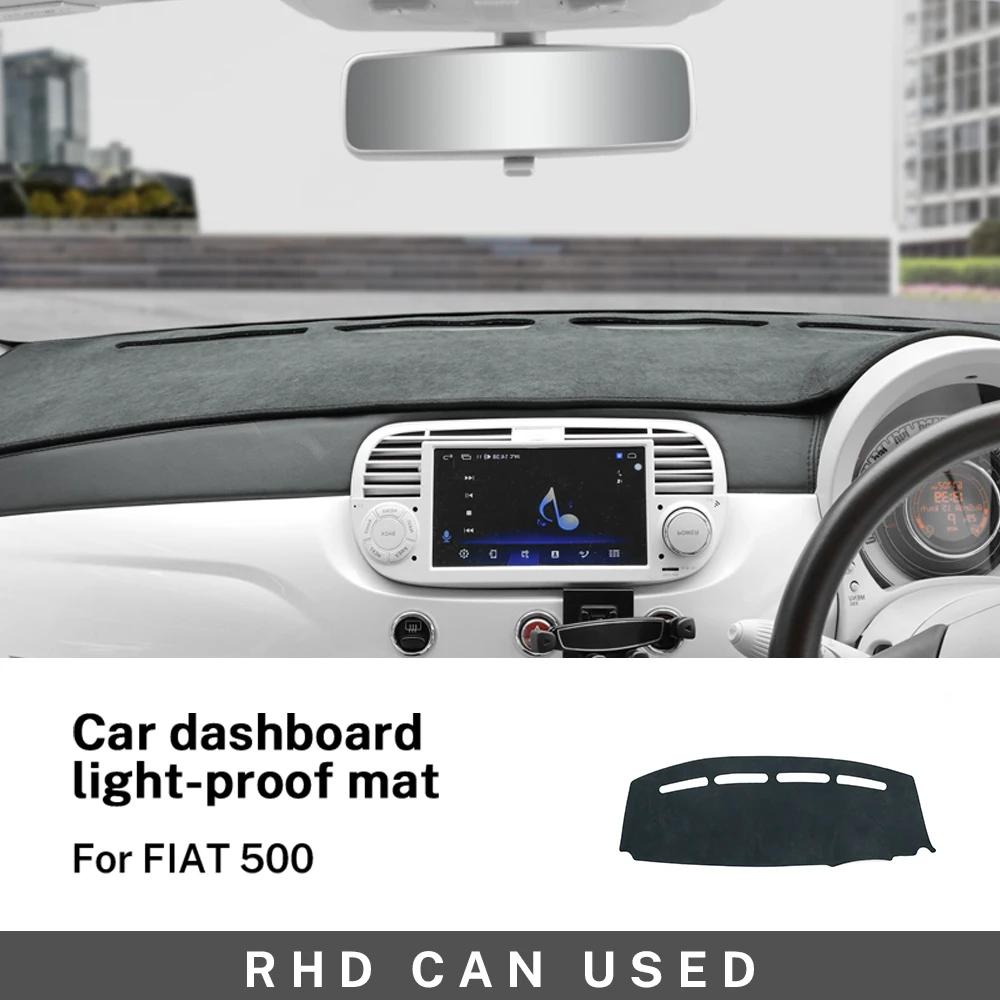 

Flannel Dashmat For Fiat 500 2008- Abarth 595 2012 2013 2014 2015 2016 2017 2018 - Sunshade Mat Carpet Pad For Right Hand Drive