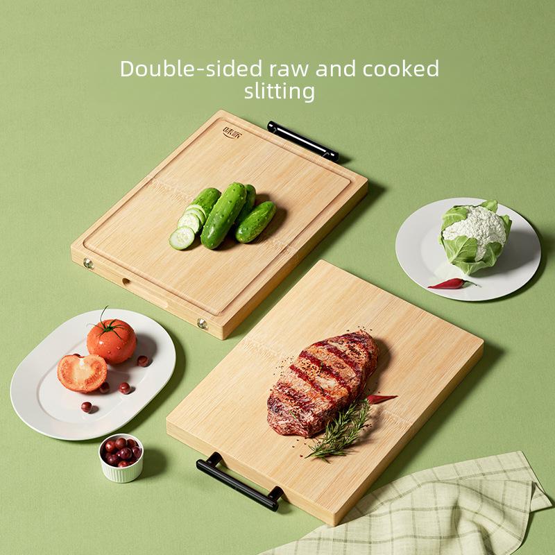 Tabla de Cortar de Bambú Antibacteriano Espesado Weijia - Tabla de Cortar Doméstica Resistente al Moho para Cocina y Preparación de Carne