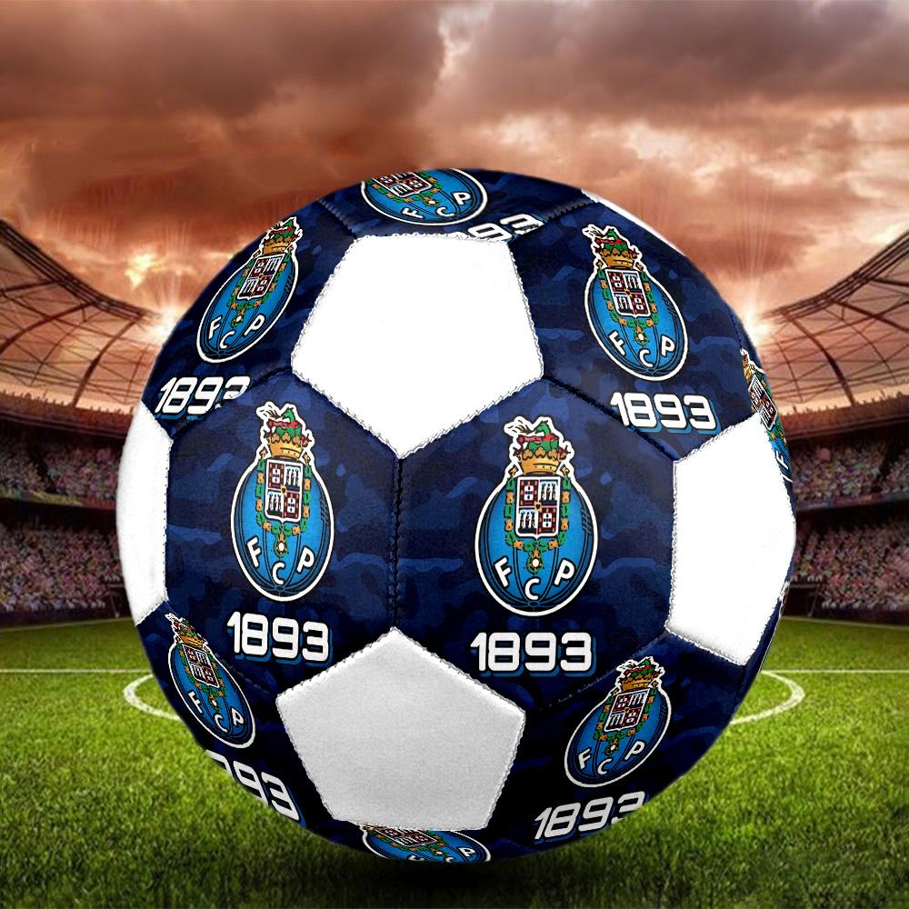 1PC FCP Size 5 Soccer Ball PrahaIndoor Soccer Ball Colorful All Ages Machine Stitched PVC Competition Ready Durable High-Bounce