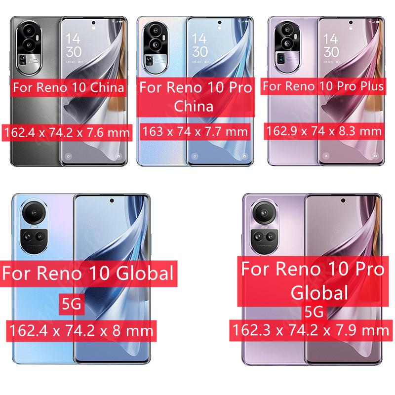 For Reno 10 Case Cover OPPO Reno 10 Capas New Shockproof Phone Bumper Clear Transparent Multicolor Fundas Reno 10 Pro Plus Cover