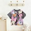 Cartoon Print Tshirt Summer New Design Tops Short-sleeevd Tops Children's Crewneck Pullovers Baby Minnie Printed Tees