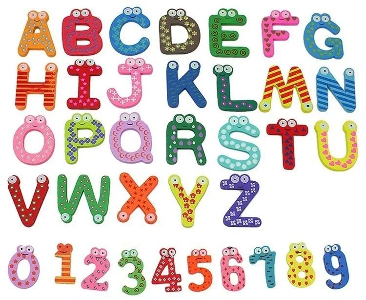 10pcs A-Z Letters Alphabets Magnetic Sticker 0-9 Numbers Home Decor Refrigerator Classroom Kids Cute Fridge Magnets