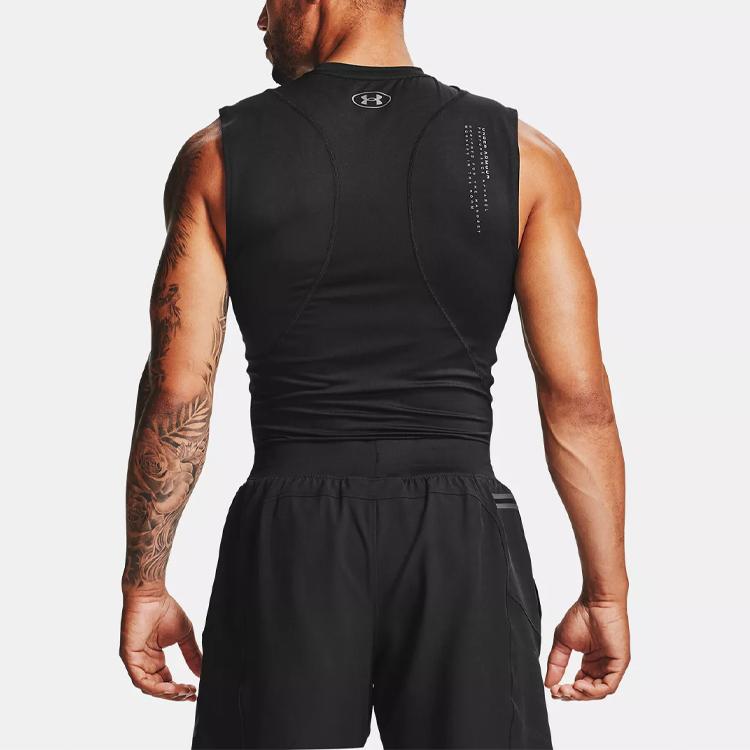 Under Armour Project Mesh Breathable Sleeveless Sports Quick-Dry Hurdle Tank Men Tops Black 1356561-001