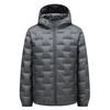 Mens Lightweight Hooded Down Jacket Winter Short Puffer Coat Warm Casual Outerwear In Black Green Gray