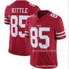 Maglia da Football da Uomo San Francisco 49ers George Kittle 85 - Rossa Leggera Performance Abbigliamento da Tifoso Partite NFL Abbigliamento Casual