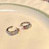 Colorful Rhinestone Ear Cuffs: Niche Simple Style Versatile Earrings for Women