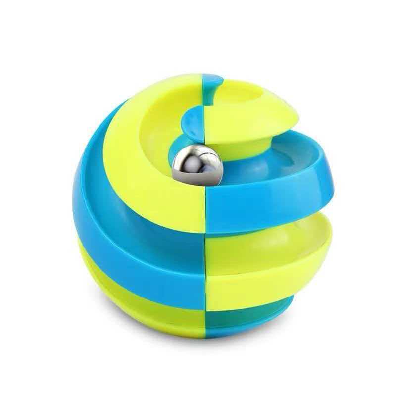 Toys Creative Large Orbit Ball Fidget Spinner Rotating Track Infinite Flip Change Puzzle Novelty Stress Reliever Gifts