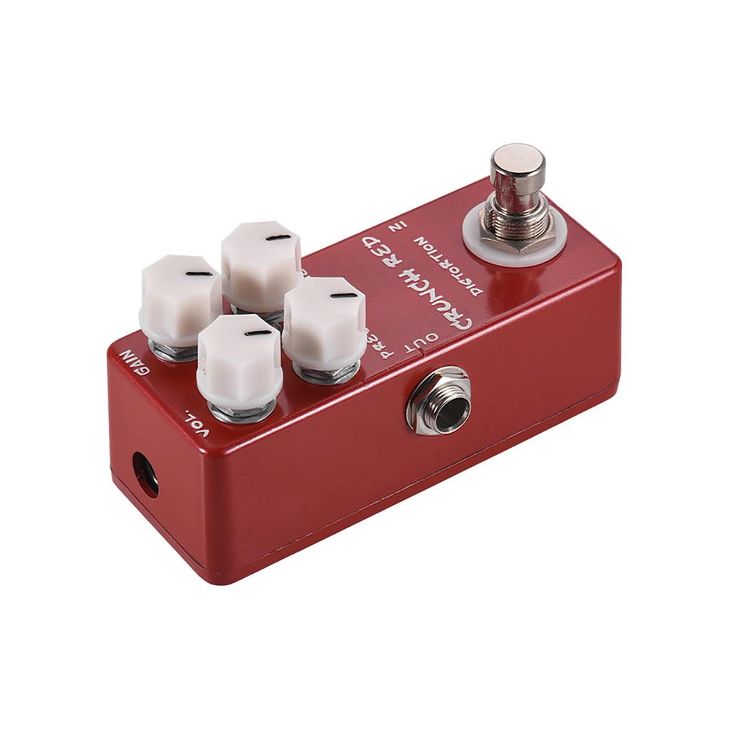MOSKYAudio CRUNCH RED Distortion Guitar Effect Pedal Full Metal Shell True Bypass