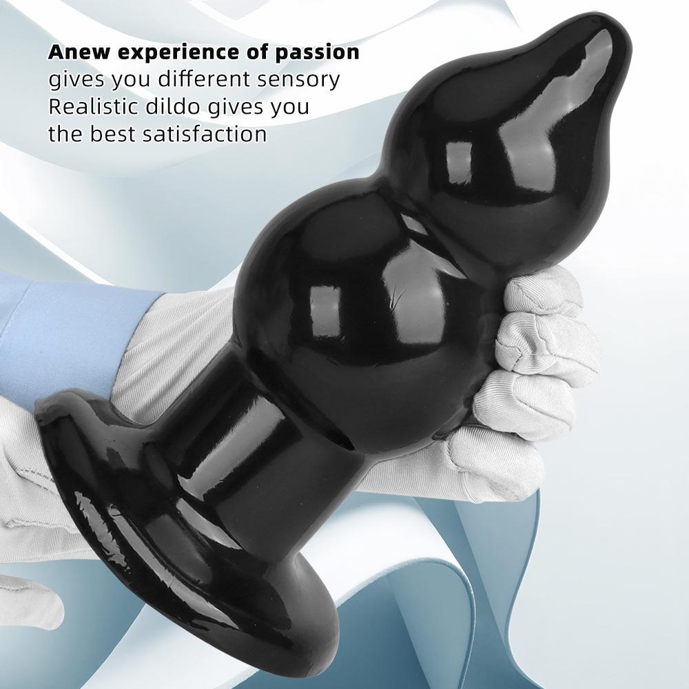 Extra Large Black Tapered Anal Plug for Stretching, Fisting, Men & Women – Super Wide Design for Relaxed Play