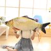 Simulation Removable And Washable Carp King Throw Pillow Cushion Creative Funny Crucian Carp Plush Toy Doll Men And Women Birthday Gift