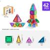 High Transparent Diamond Window Magnetic Tiles Kids Educational Magnetic Building Blocks Toy