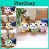 Cute Plush Panda Keychain Adorable Bag Charm Soft Stuffed Toy Pendant