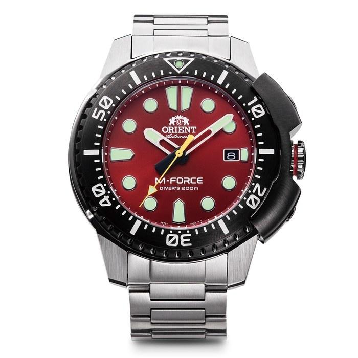 Orient M-Force Automatic Watch RN-AC0L02R Men's Red