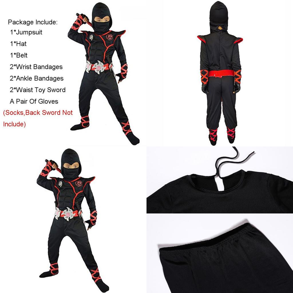 Stunning Ninjago Cosplay Costume For Kids Boys Assassin Carnival Party Fun