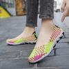 Large size hand-woven shoes flat bottom light breathable sandals sports and leisure single shoes tide