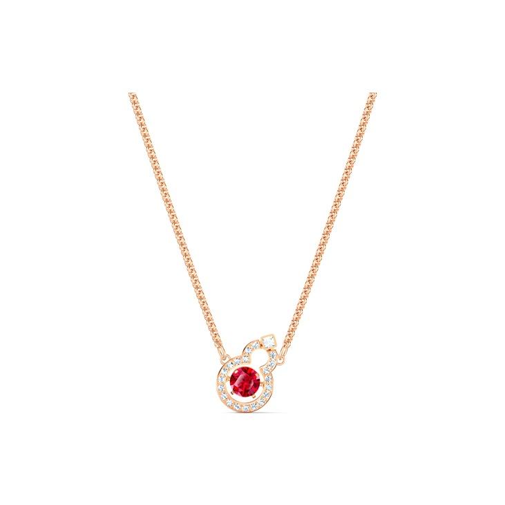 Swarovski Full Blessing Hulu Necklace Unisex necklace Red 5539897 Box (Random Color)
