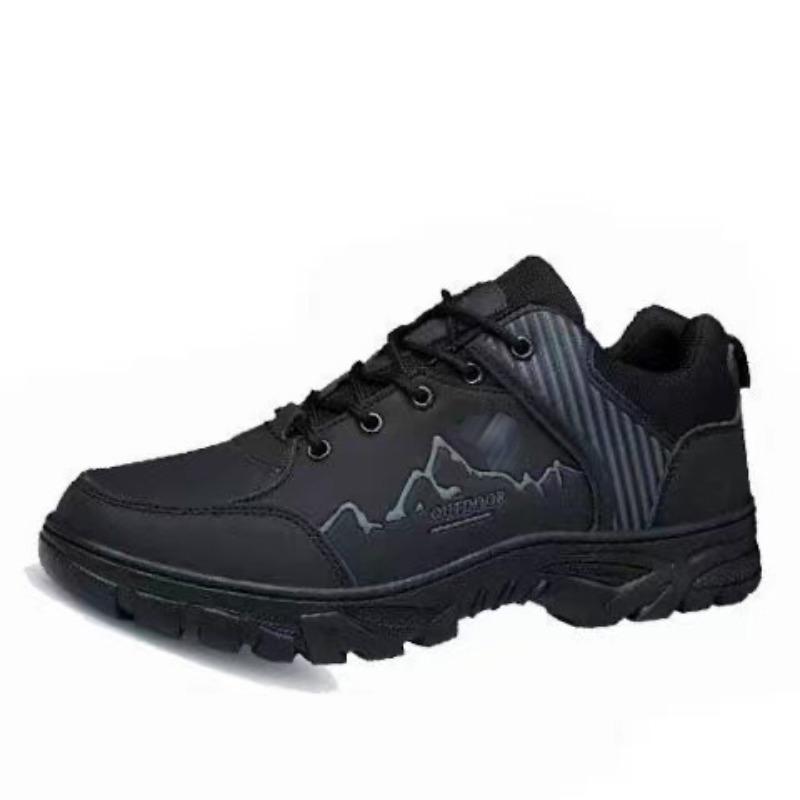 Autumn and Winter New Men's Shoes Leather Outdoor Climbing Boots Platform Plus Men's Work Shoes Trendy Casual Shoes