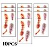 10pcs 3D Fake Scar Tattoos Sticker Body Face Realistic Scab Temporary Tattoos Halloween Horror Wound Bloody DIY Makeup Stickers