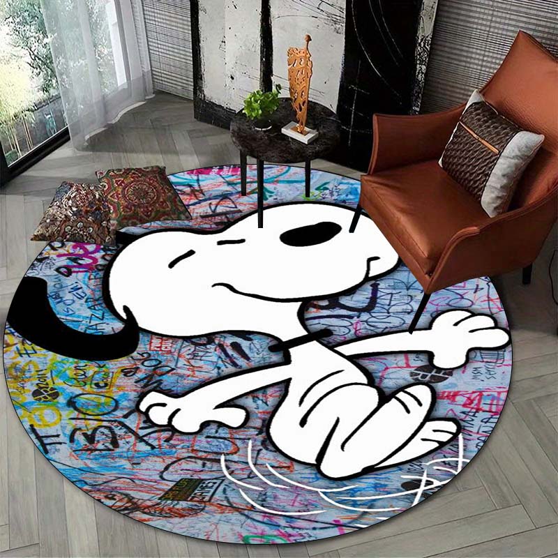

Lucky Red Rose Printed Round Carpet Anti Slip and Easy To Clean Ideal Carpet for Home or Vacation Homes Durable and Affordable 80cm