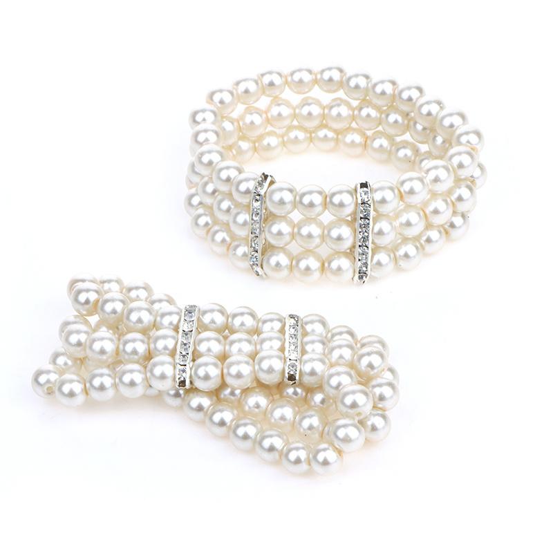 Elastic Multi-layer Bead Bracelet, Women's Exclusive Jewelry, Exquisite and Textured Daily Commuting Bracelet Item.