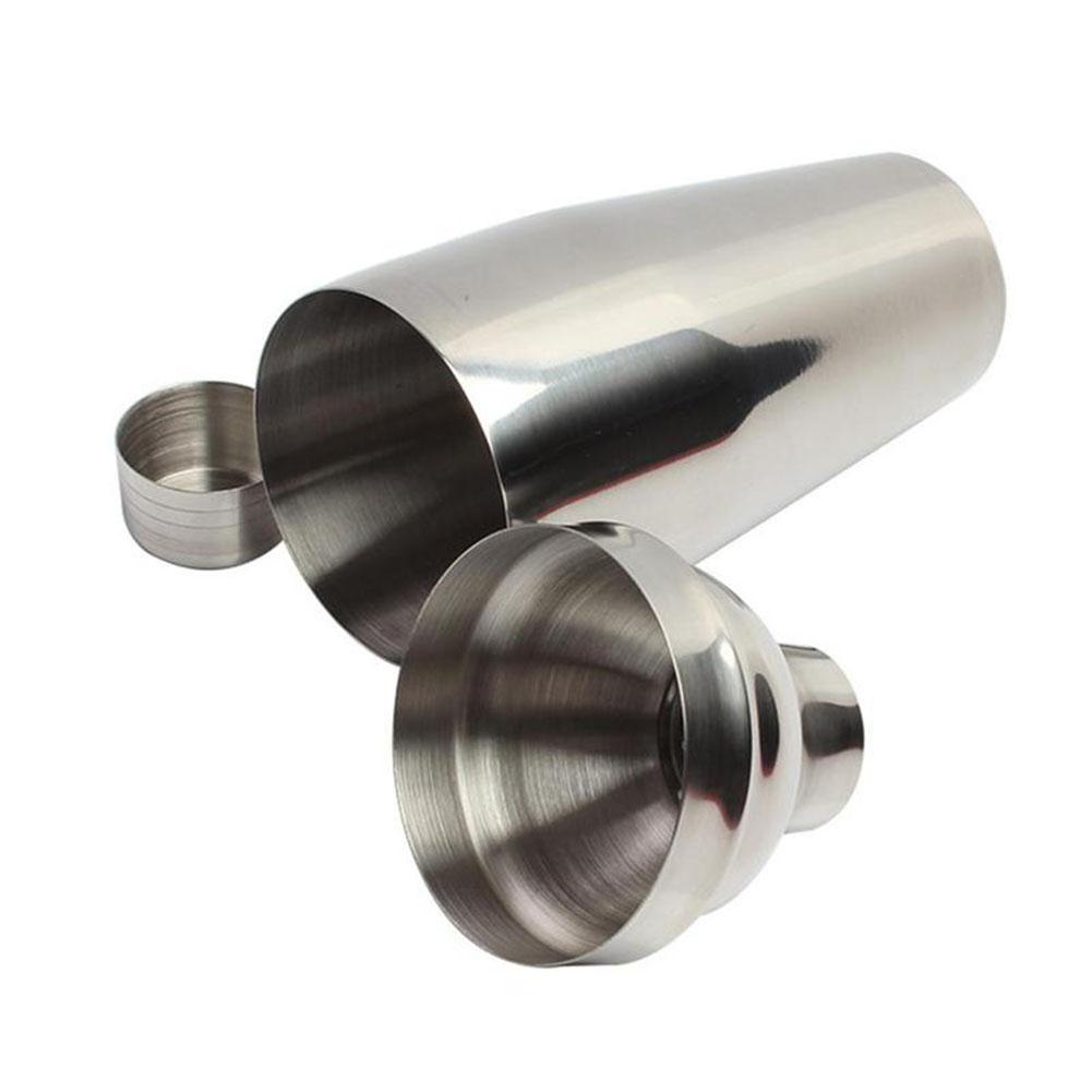 5 Pcs/set Stainless Steel Cocktail Shaker Set Shaker Mixing Spoon Ice Forceps Filter Measuring Cup Reusable Professional Bartending Tool