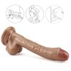 Brown Penis Realistic Dildo with Suction Cup Strapon Ultra Elastic Harness Belt Strap On Big Dildo Sex Toys for Woman Adult