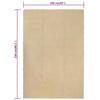 VidaXL Rectangular Rug Natural 160x230 Cm Cotton 345112